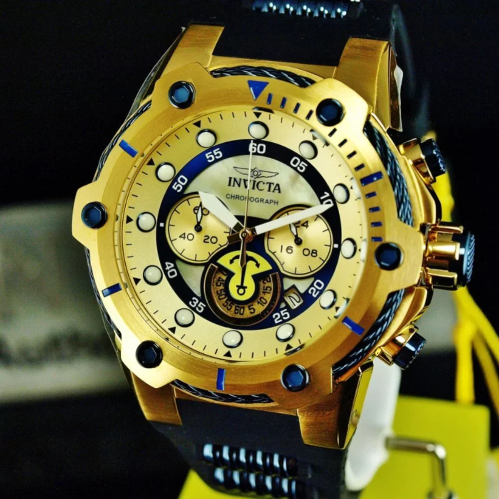 50% OFF! Invicta 52mm Bolt Gold Watch w/ pricetags
